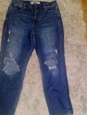 Hollister Distressed Dark Blue Skinny Jeans